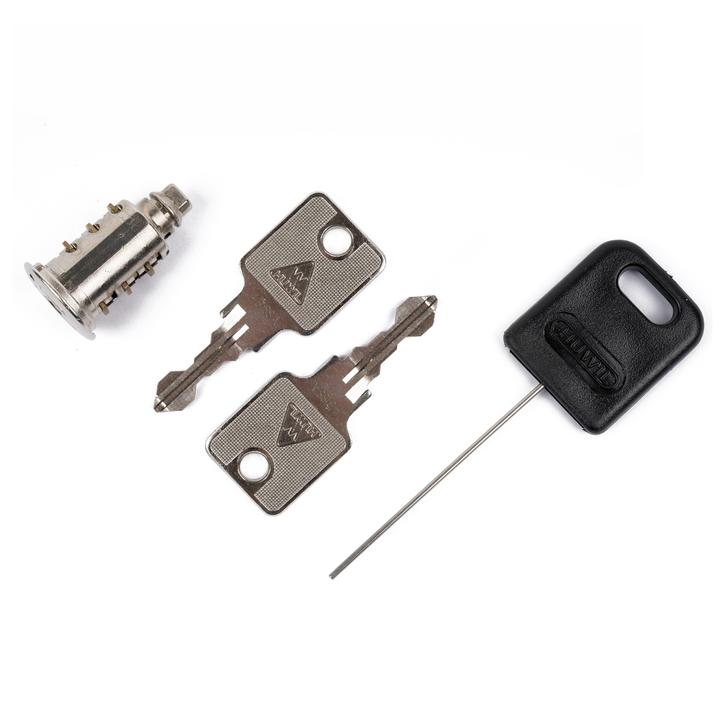 Actual product image C+P Locking cylinder for hinged door wardrobes