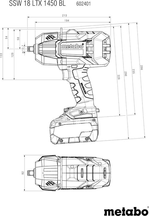 Produktbild Metabo SSW 18 LTX 1450 BL