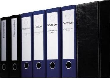 Actual product image Dymo S0722470 Folder labels narrow
