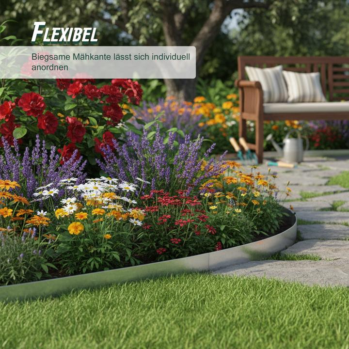 Productafbeelding Relaxdays Rasenkanten-Set (100 cm)