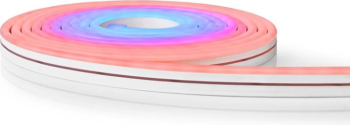 Actual product image Nedis WIFILN51CRGB Smart Full Color LED pásek Wi-Fi | Více barev | 5000 mm | IP65 | 960 lm, F (Multicoloured, 500 cm, Indoor, Outdoor)