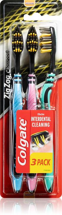 Actual product image Colgate Zig Zag Charcoal Toothbrush (Soft, 3x)