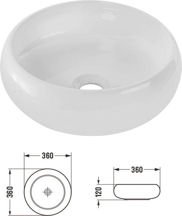 Produktbild En.Casa Waschtisch Skelbolu mit Schubladen 60x72x40 cm Eicheoptik
