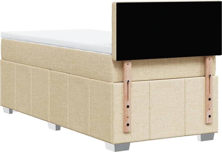 Produktbild vidaXL Bo x springbett mit Matratze 90 x 200 cm Stoff (90 x 200 cm)