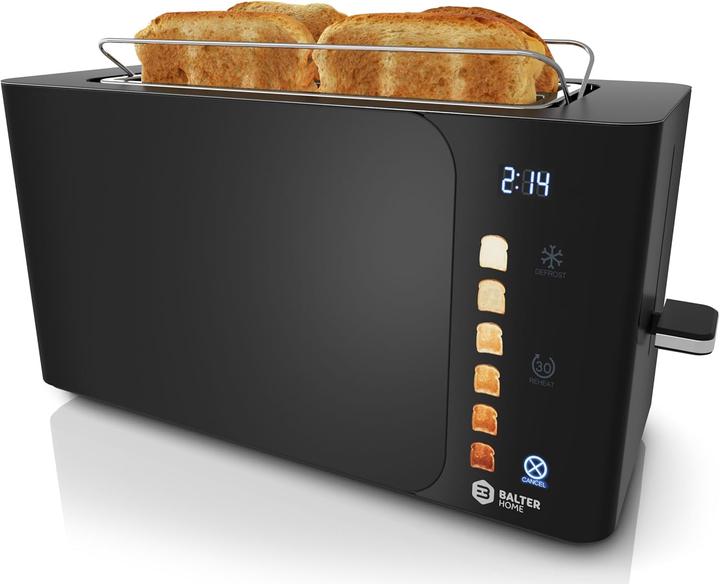Balter Langschlitztoaster TS-44 mit Touch-Bedienung und LCD Display