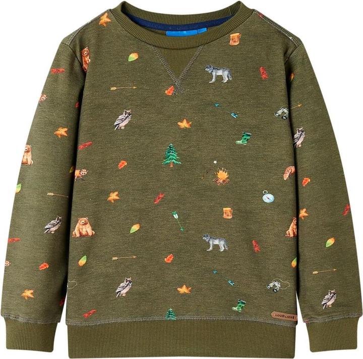 Produktbild VidaXL Kinder-Sweatshirt Khaki 140,Material: 95 % Baumwolle. 5 (140)