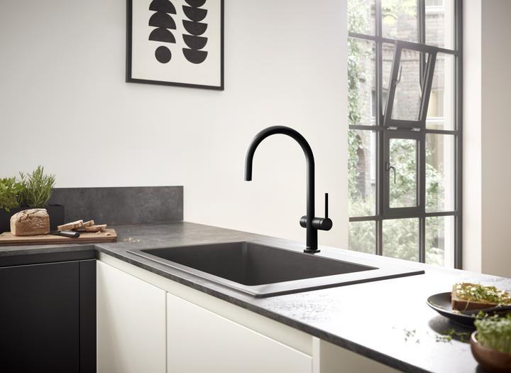 Produktbild hansgrohe HG Einhebel-Spültischmischer 220 TALIS M Geräteabsperrventil 1jet mattschwarz