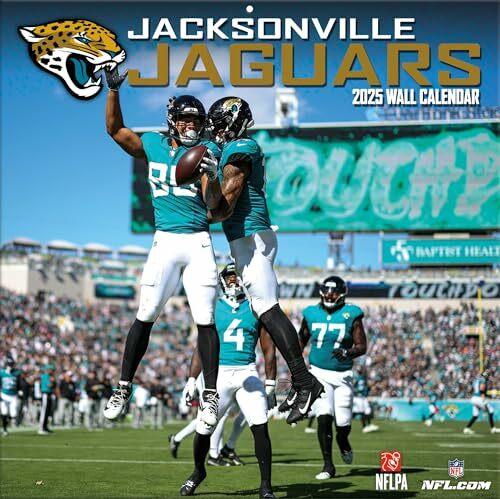 Actual product image Jacksonville Jaguars 2025 12x12 Team Wall Calendar