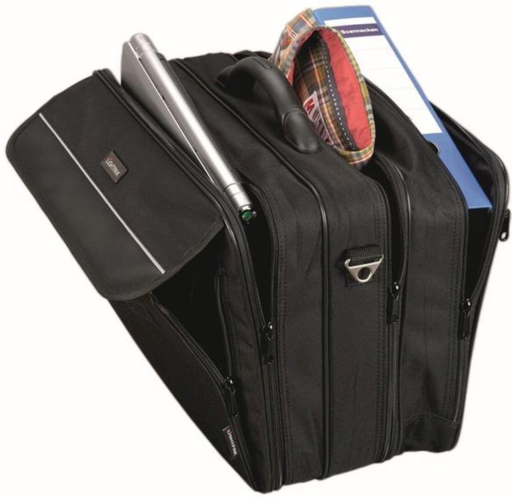 Actual product image Lightpak Notebook bag Corniche, f. 17 inch laptops, 3 compartments, shoulder strap (17")