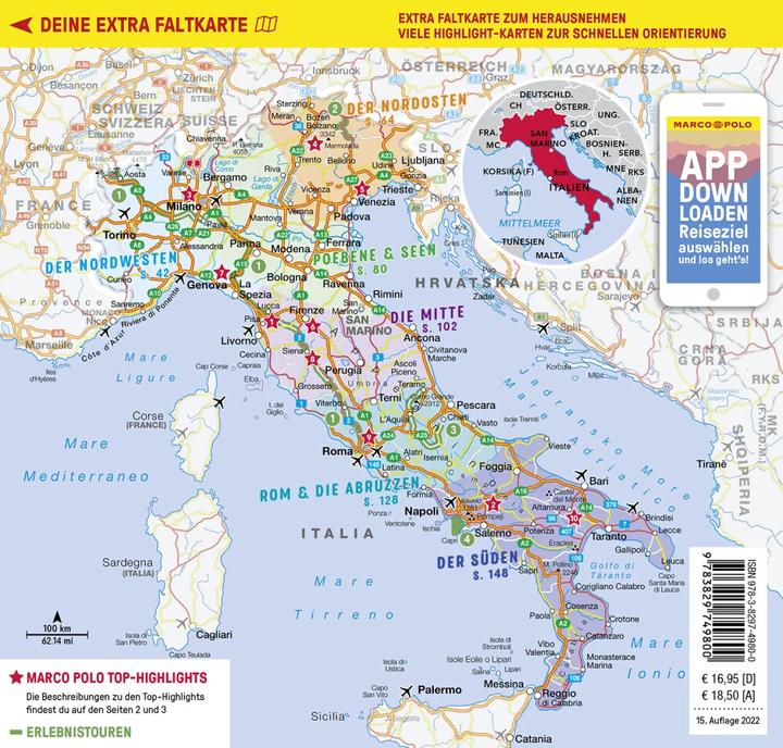 Image du produit Guide de voyage en Italie (Allemand, Bettina Dürr, Stefanie Buommino, Stefanie Claus, 2022)