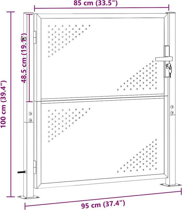 Produktbild vidaXL Gartentor