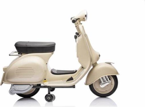 Actual product image Es-toys VESPA 150 VL1T Lizenziert mit 12V7A Akku 2 Motoren, Ledersitz (12 V)