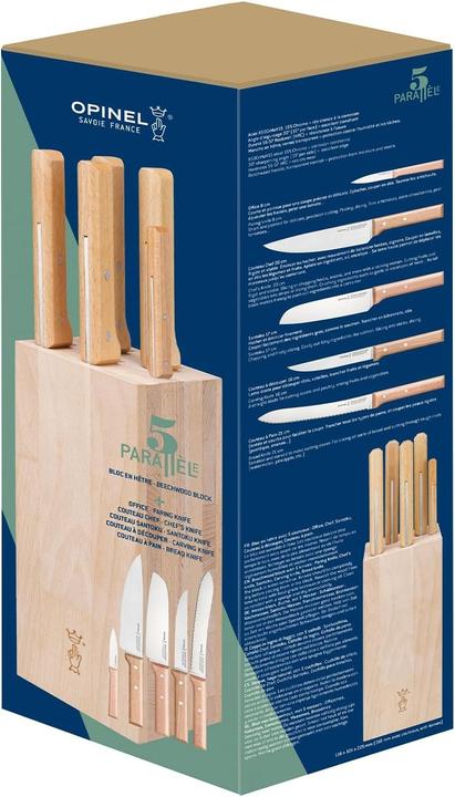 Produktbild Opinel PARALLELE Brot Messerblock mit 5 Messern