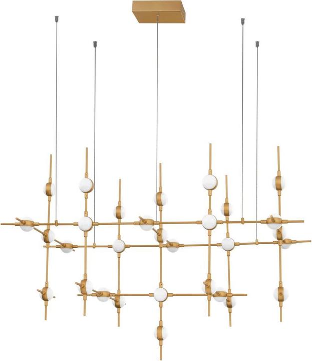 Produktbild Nova Luce ATOMO LED Pendelleuchte Gold 84W Warmweiss 106x58,5x150cm dimmbar 9180630