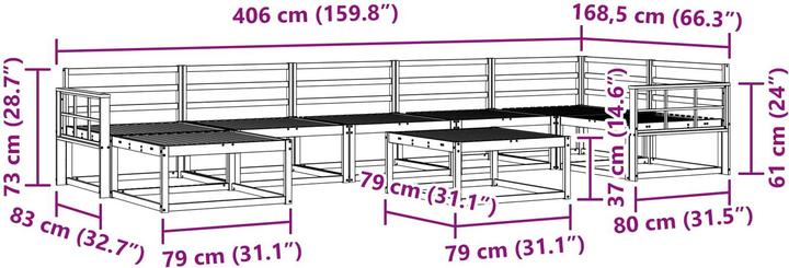 Produktbild vidaXL Outdoor-Sofa