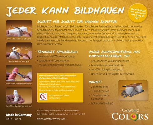 Produktbild Carving Colors 3D-Kreativ-Komplettset "Herz" und "Eule"