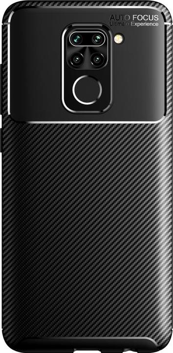 Actual product image Screenguard Xiaomi Redmi Note 9 Cover Carbon Design TPU Case (Xiaomi Redmi Note 9)