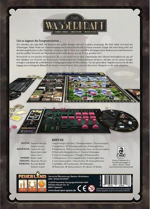 Actual product image Feuerland Hydropower (German, 1 - 4 Players)