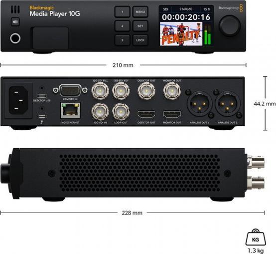Produktbild Blackmagic Media Player 10G (Studio- und Livemixer)