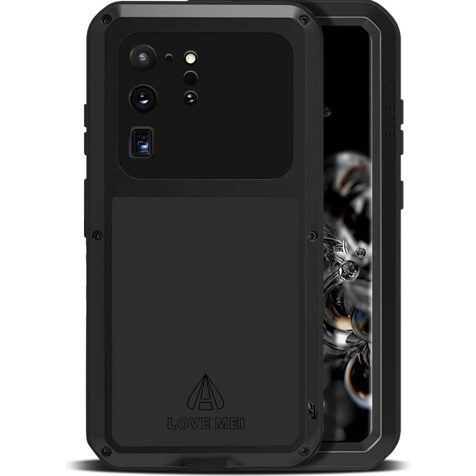 Love Mei Full protection Series (Samsung Galaxy S20 Ultra), Smartphone Hülle, Schwarz