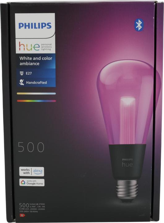 Actual product image Philips Hue White & Color Ambiance Lightguide Giant Edison (E27, 500 lm, 1 x)