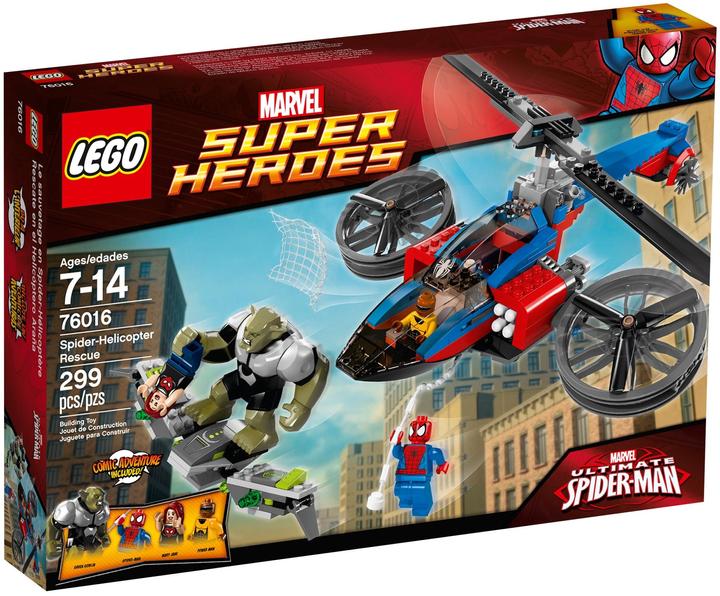 Actual product image LEGO Super Heroes Rescue with the Spider Helicopter (76016, LEGO Marvel)