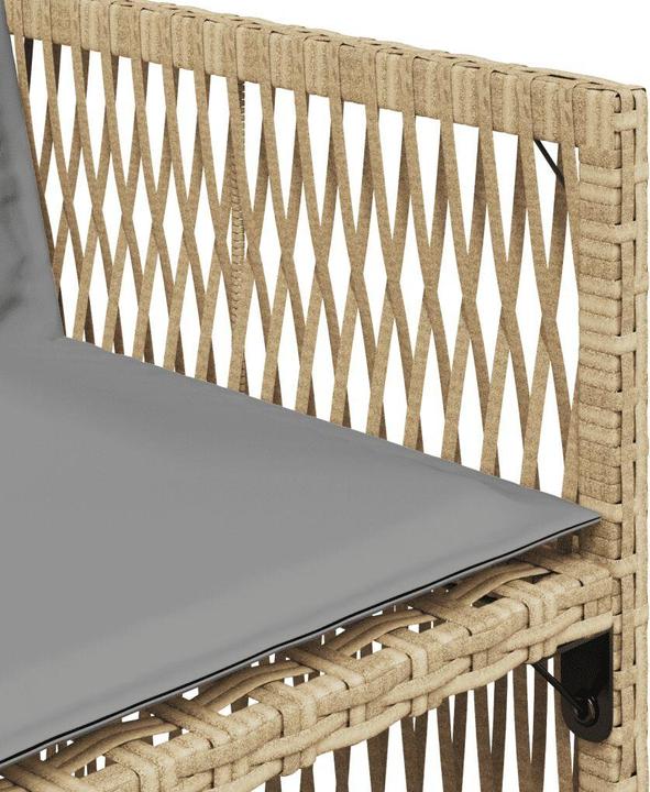 Actual product image VidaXL Garden furniture dining set garden set 11 pcs. beige mix poly rattan (165 cm)