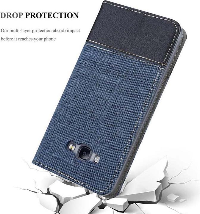 Produktbild Cadorabo Book Jeans Optik Cover (Samsung Galaxy A8 (2018))