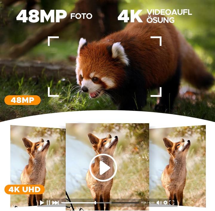 Image du produit Voopeak Solar-Wildkamera 4K mit Bewegungsmelder