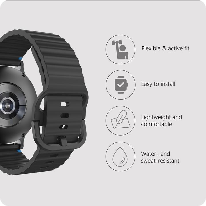 Actual product image Cazy Watchstrap für smartwatch (20 mm, Silicone)