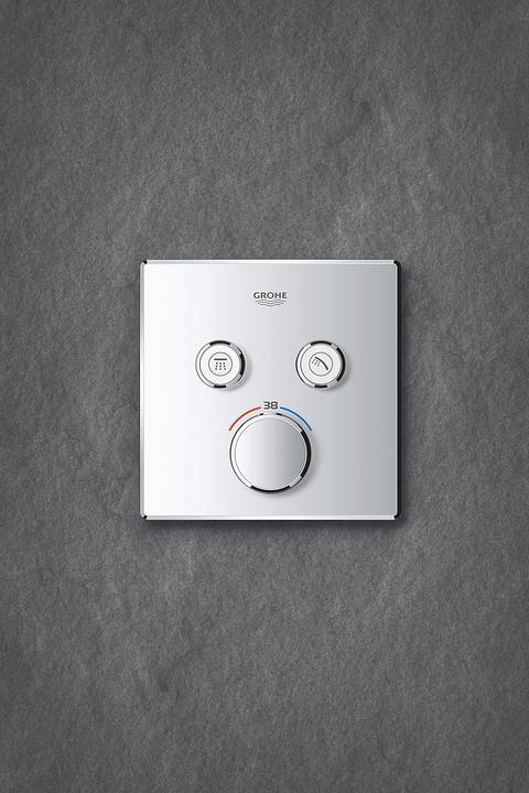 Produktbild Grohe Grohtherm SmartControl, Chrom, Eckig, 2 Ventile
