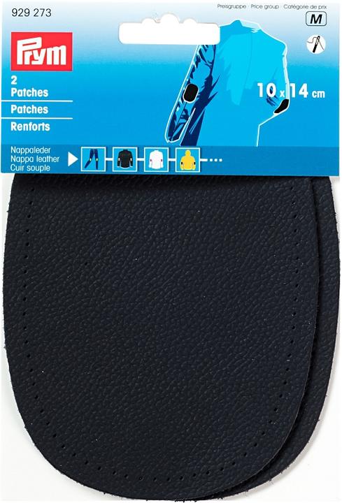 Prym Patches Nappaleder, dunkelblau 10 x 14 cm, 2 Stk., zum Aufnähen (2 x)