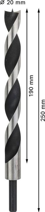 Produktbild Bosch Professional Zubehör PRO Wood Holzspiralbohrer, 20 x 190 x 250 mm (10 mm)