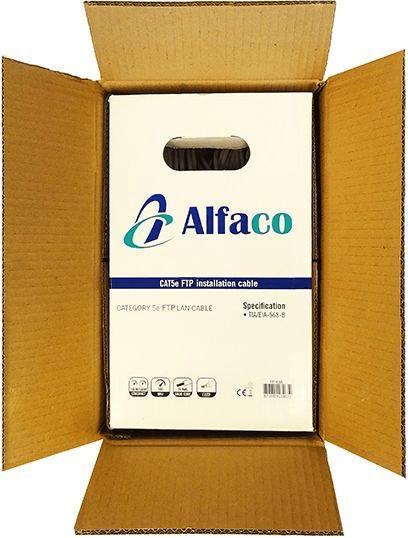 Produktbild OEM Alfaco Cat5E F/UTP solid core cable on reel 305m grey LSZH – (Eca) (F/UTP, CAT5e, 305 m)