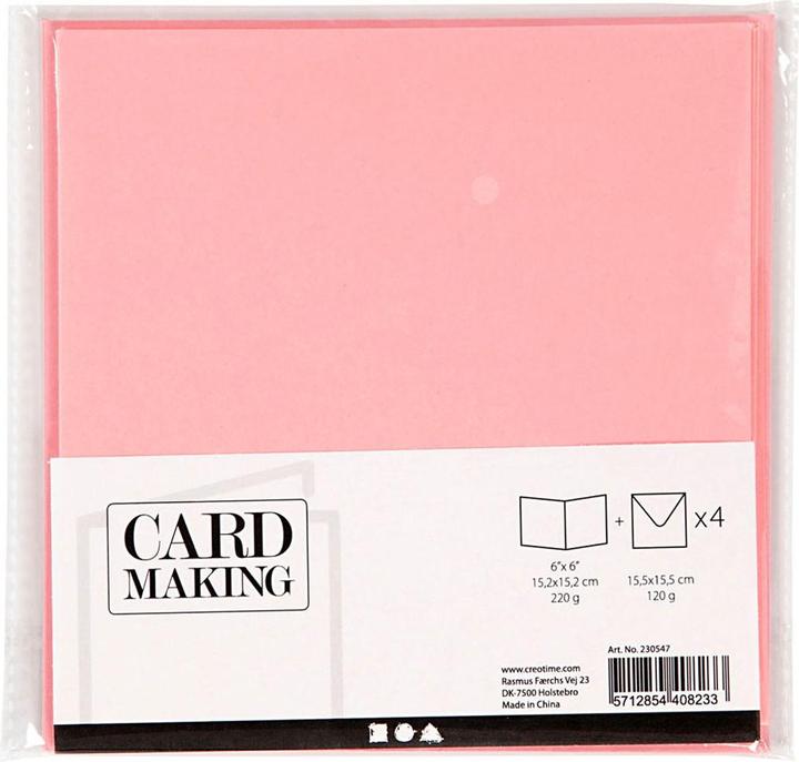 Immagine prodotto Creativ Company Biglietti e buste rosa, 4 pezzi. (4 pz.)