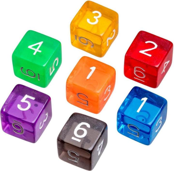 Produktbild Philos 7520 - Würfel, 6 seitig, transparent, 50er Beutel, (DE-Ausgabe)