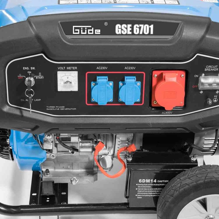 Produktbild Güde Stromerzeuger GSE 6701 RS 4-Takt 9 kW,25L (12,2PS) (5500 W, 25 l)