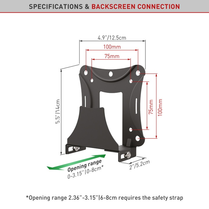 Produktbild Barkan Media Halterung (AV-Halter, Adapter- / Montageplatten)