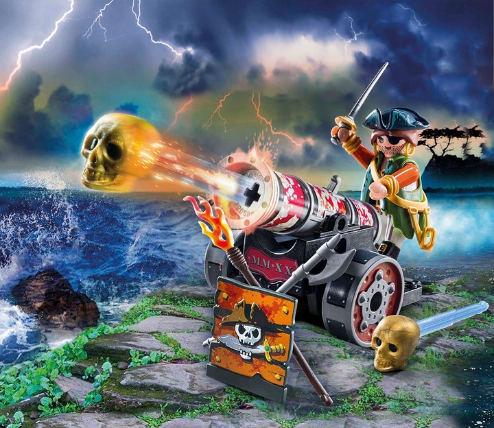 Produktbild Playmobil Pirat mit Kanone (70415, Playmobil Pirates)