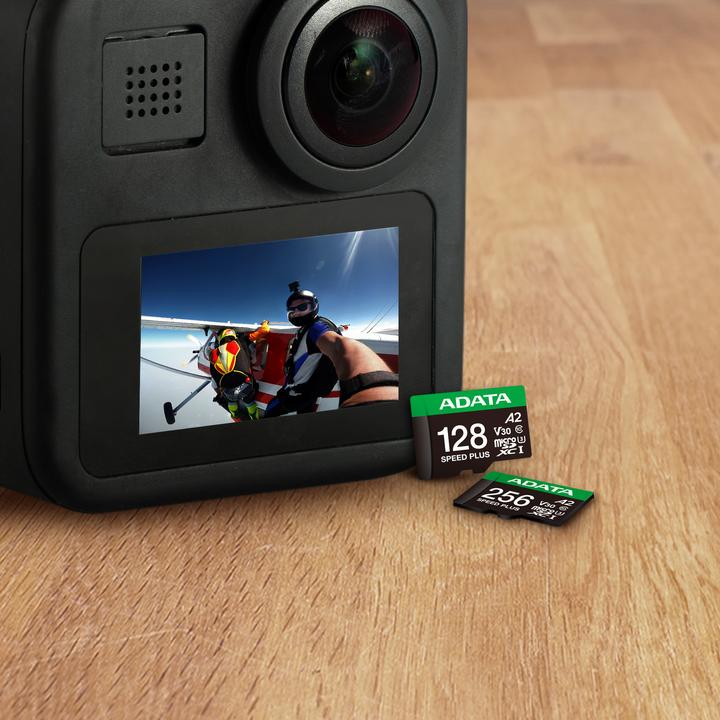 Produktbild Adata microSD 128GB Speed Plus UHS-I U3 + Adapter (128 GB, microSDXC, U3, UHS-I)