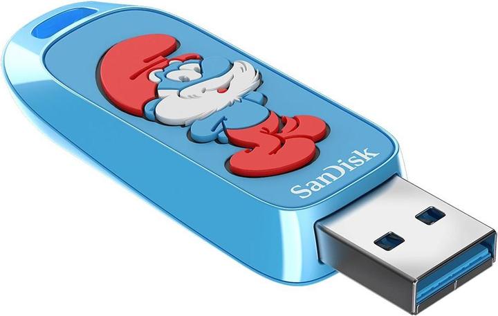 Image du produit SANDISK Papa Smurf USB 3.2 Gen1 128GB 130MBs (128 Go, USB-A)