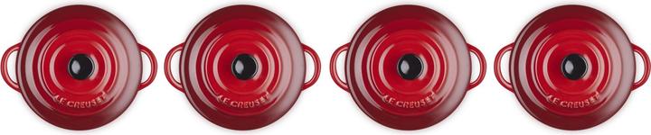 Produktbild Le Creuset Mini-Cocotte 4er Set «Kirschrot»