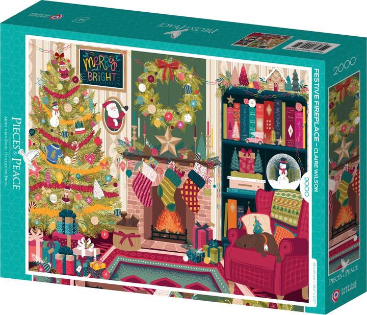 Produktbild Pieces & Peace Puzzle 2000 pieces Festive Fireplace (2000 Teile)