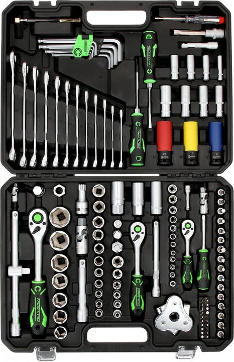 Image du produit KS Tools 512.0132 COMPETITION Jeu de clés à douilles 1/4+3/8+1/2 512