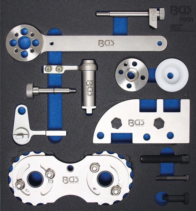 BGS Werkplaatswagen inzetstuk 2/3: Motor afstelgereedschap set | voor Volvo B4204