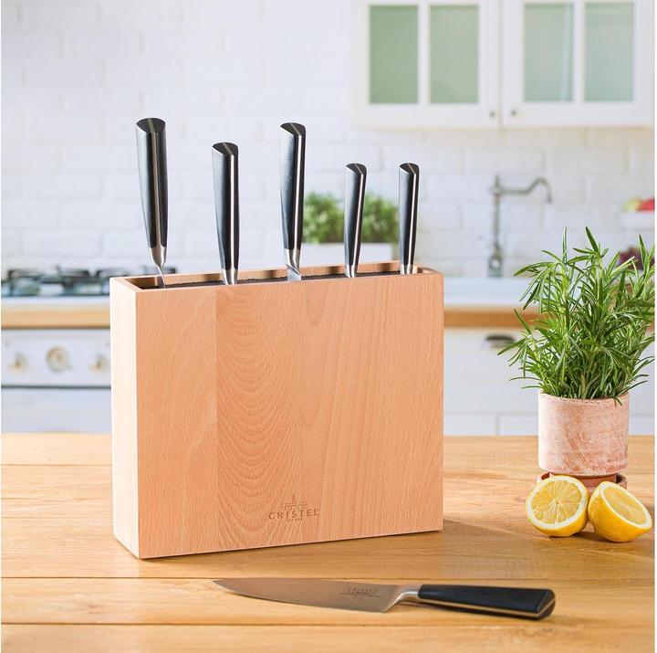 Produktbild Cristel Messerblock Coutaux 10-teilig, Hellbraun