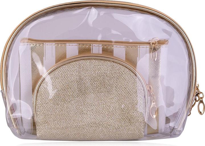 Immagine prodotto Accentra Set di borse ORO, set di borse per cosmetici da 3 pezzi