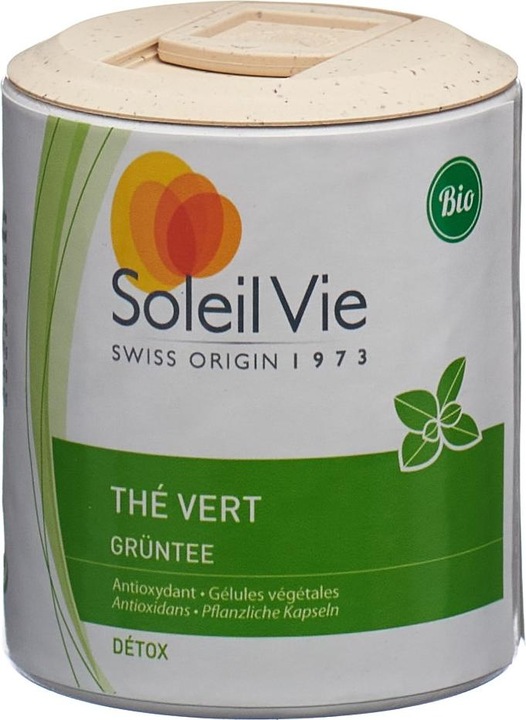 Image du produit Soleil Vie Gélules de thé vert bio (100 gélules) (100 pièce(s), Capsules, 74 g)