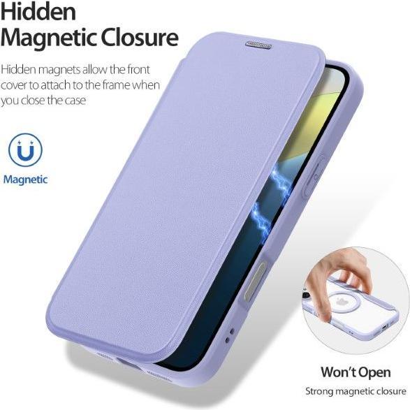 Actual product image Dux Ducis Skin X Pro Magnetic Stand leather case (Apple iPhone 16 Plus)