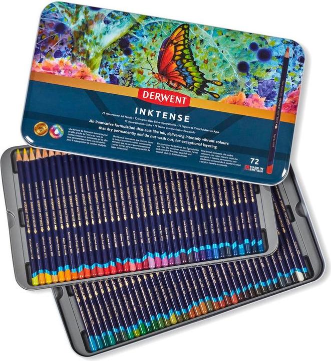 Immagine prodotto Derwent Matite acquerellabili permanenti Inktense (Multicolore, 72 x)